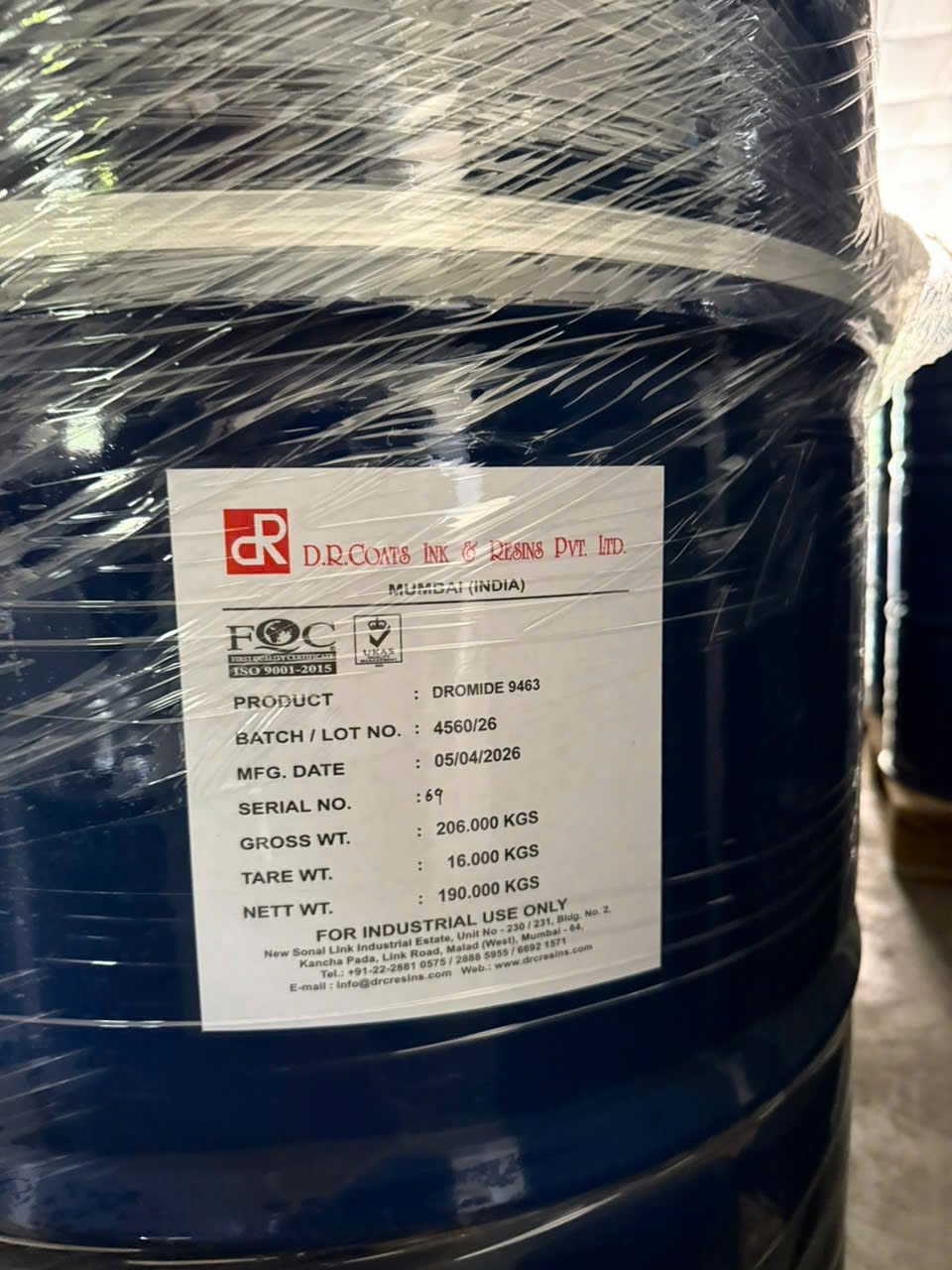 Dromide 9463 - Polyamide đóng rắn cho hệ Epoxy hiệu suất cao